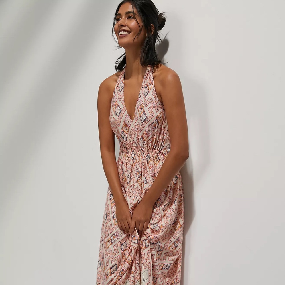 *Like New* - Anthropologie Smocked Midi Dress - Size Small